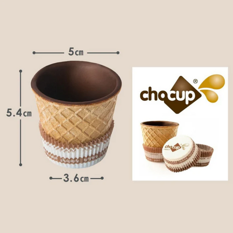 Chocup チョカップ 食べられるチョコのカップ 12個入り