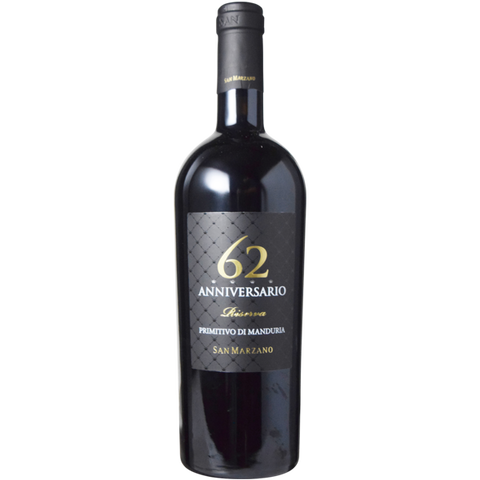 San Marzano Vini S.P.A. Anniversario 62 Primitivo Di Manduria Riserva 2017